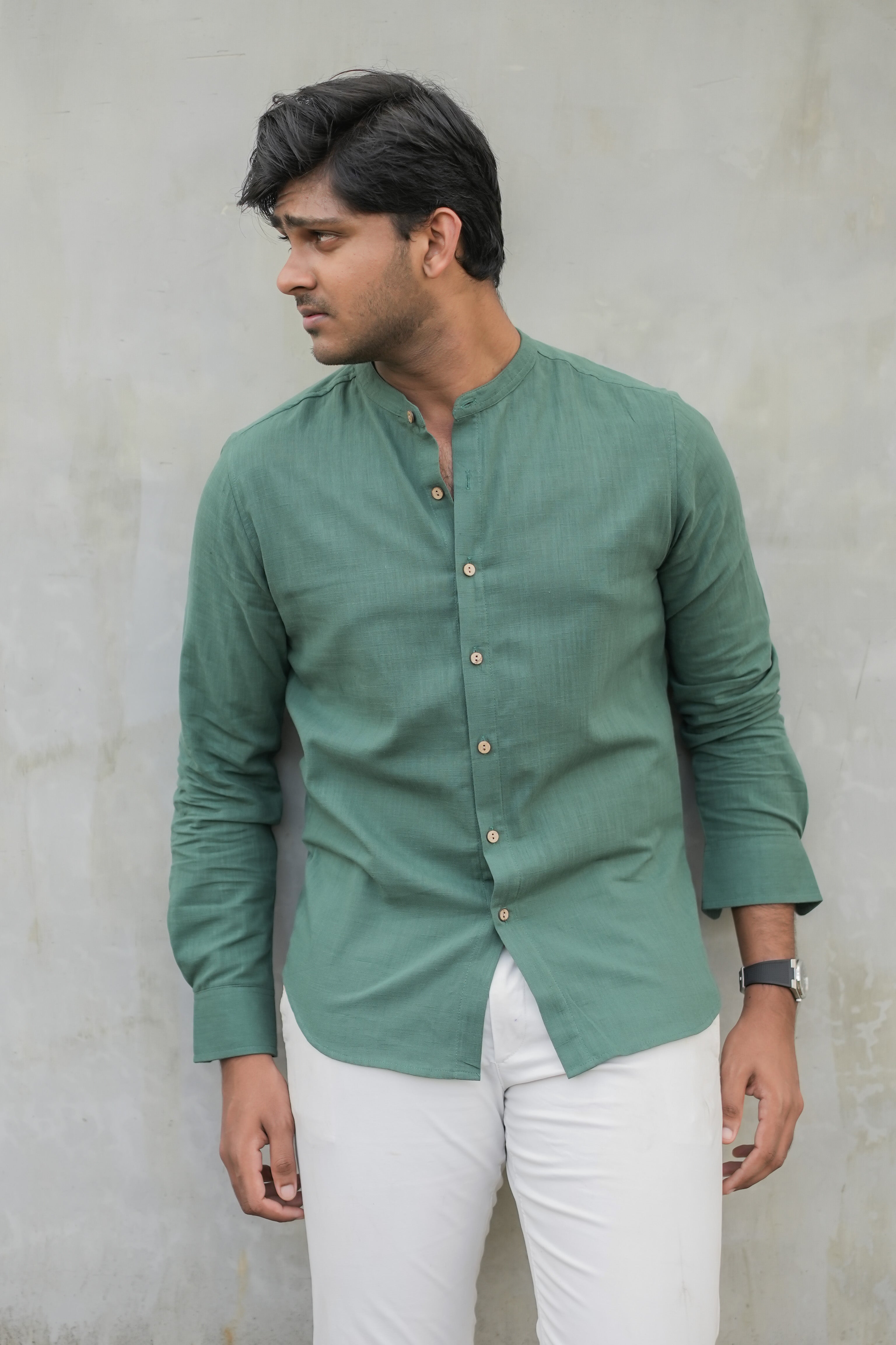 Castleton Green Linen Shirt- SO0023 – Sage & Olive